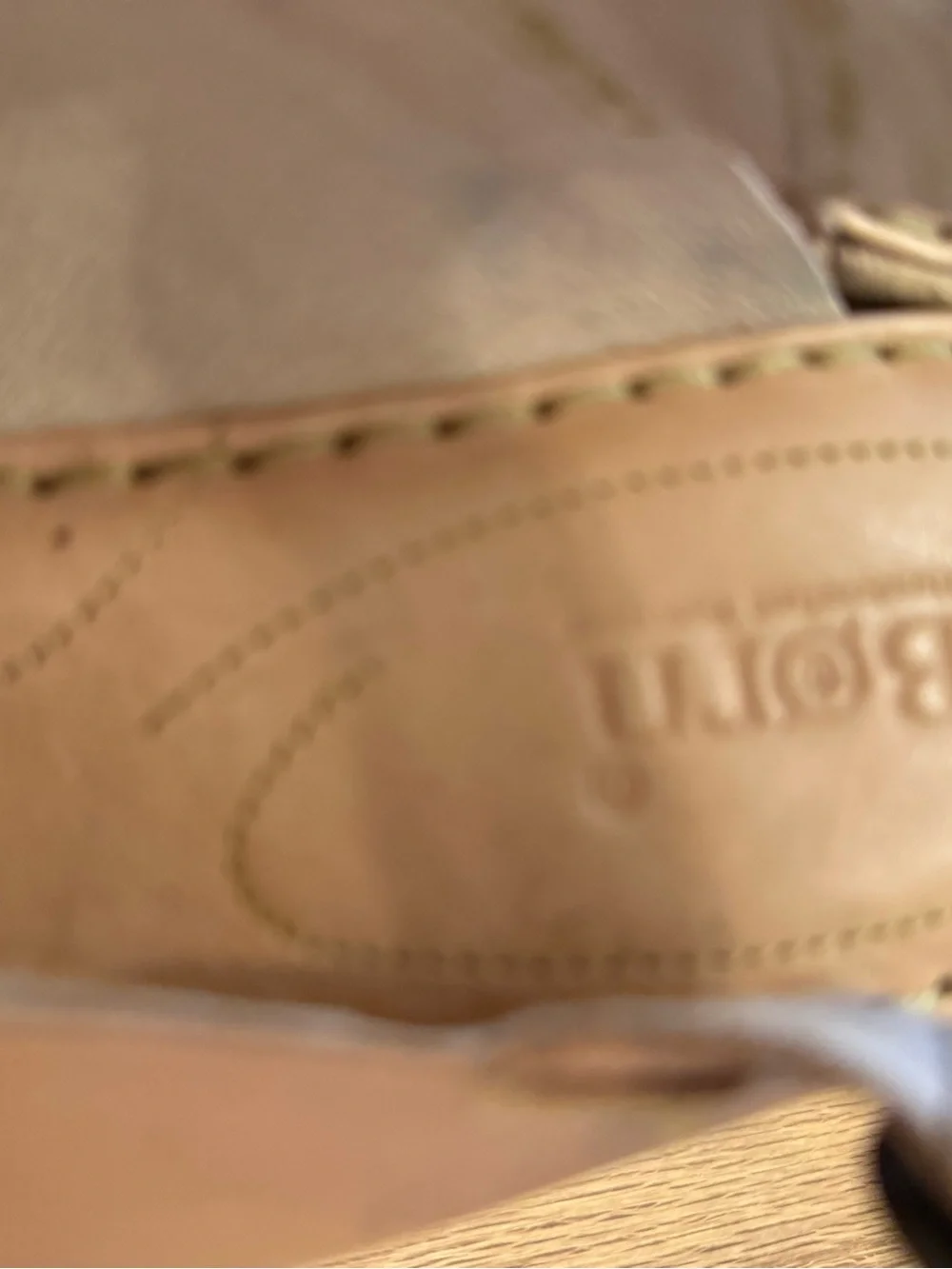 Born Tan Leather Cork Wedge Sandals